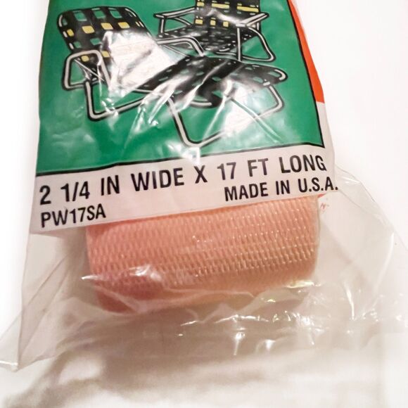 FROST KING Lawn Furniture Webbing 2 1/4"x 17 ft PW17SA Salmon - Picture 2 of 5